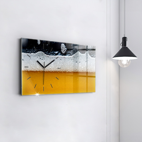 Zegar poziomy Zbliżenie piwa