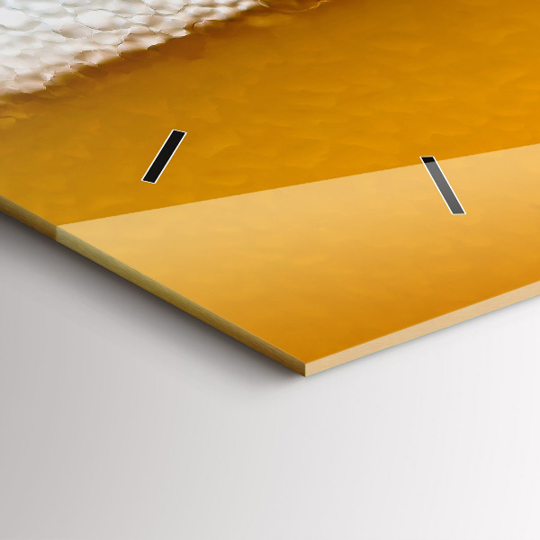 Zegar poziomy Zbliżenie piwa