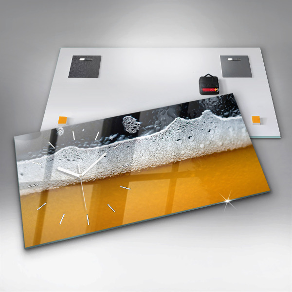 Zegar poziomy Zbliżenie piwa