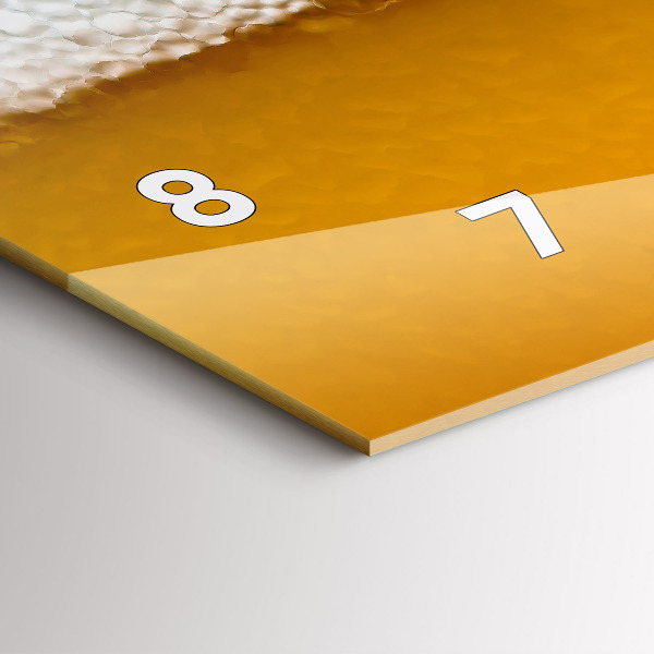 Zegar poziomy Zbliżenie piwa