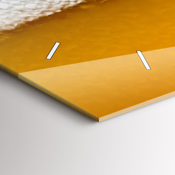 Zegar poziomy Zbliżenie piwa