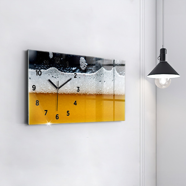 Zegar poziomy Zbliżenie piwa