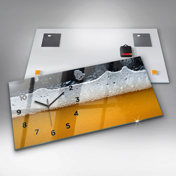 Zegar poziomy Zbliżenie piwa