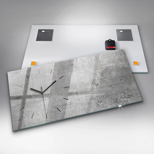 Zegar poziomy Surowa ściana