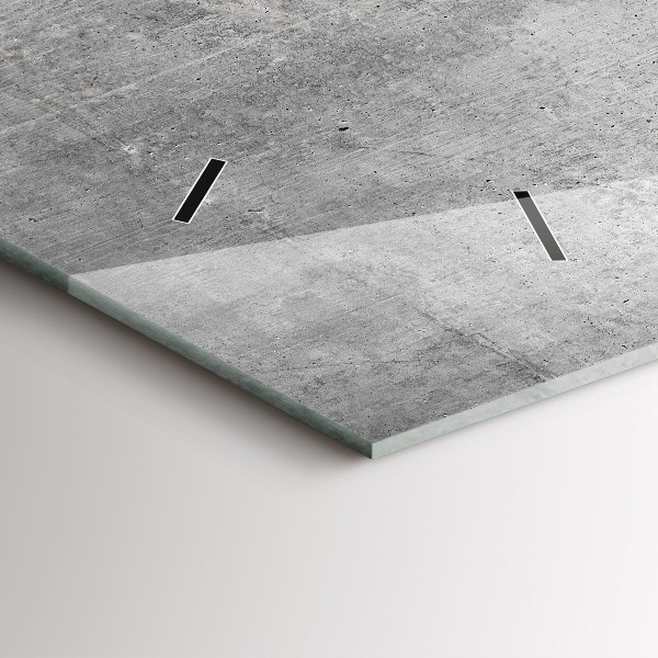 Zegar poziomy Surowa ściana