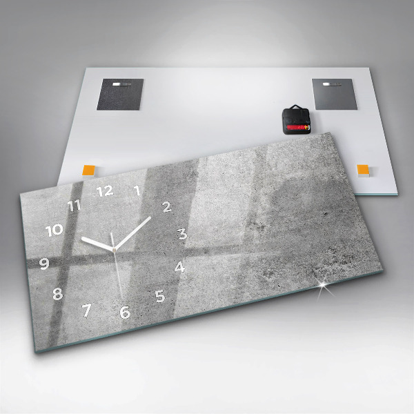 Zegar poziomy Surowa ściana