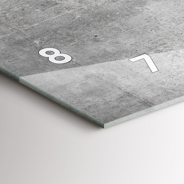 Zegar poziomy Surowa ściana