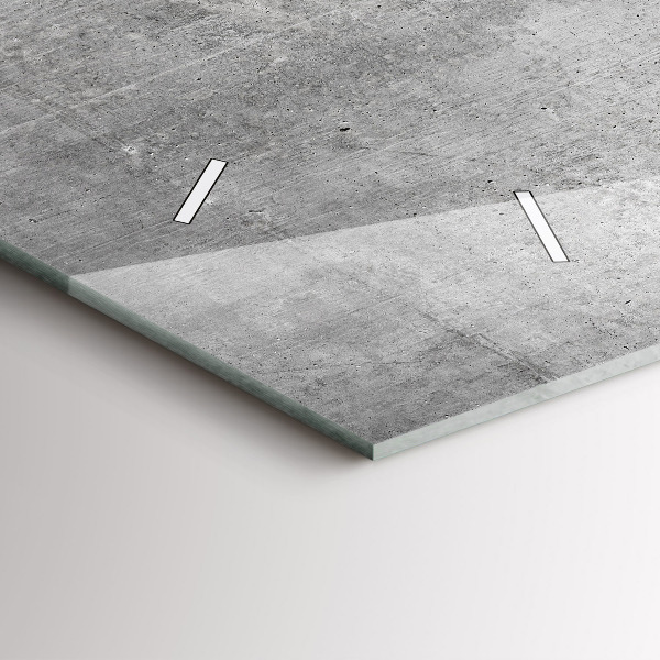 Zegar poziomy Surowa ściana