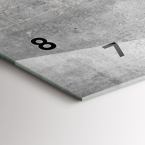 Zegar poziomy Surowa ściana