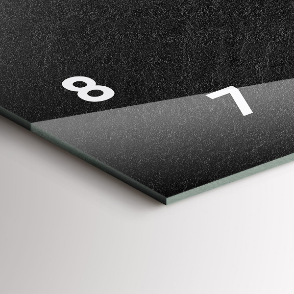 Zegar poziomy Ciemna skała