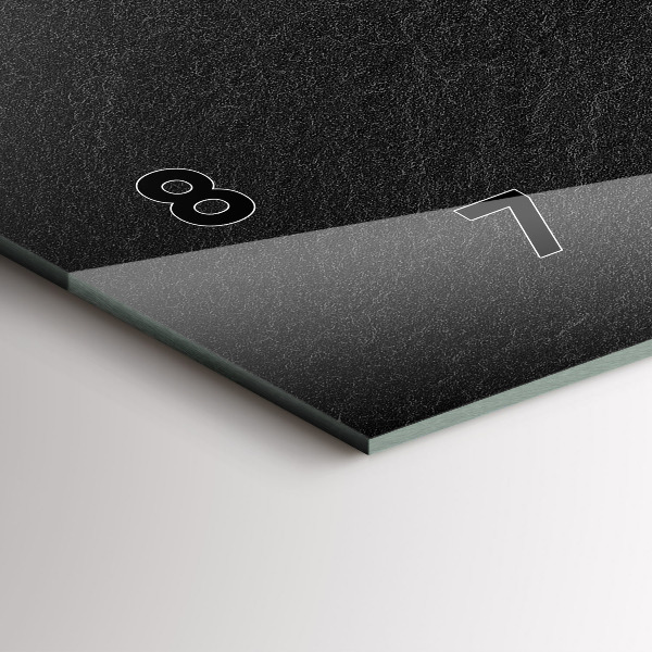 Zegar poziomy Ciemna skała