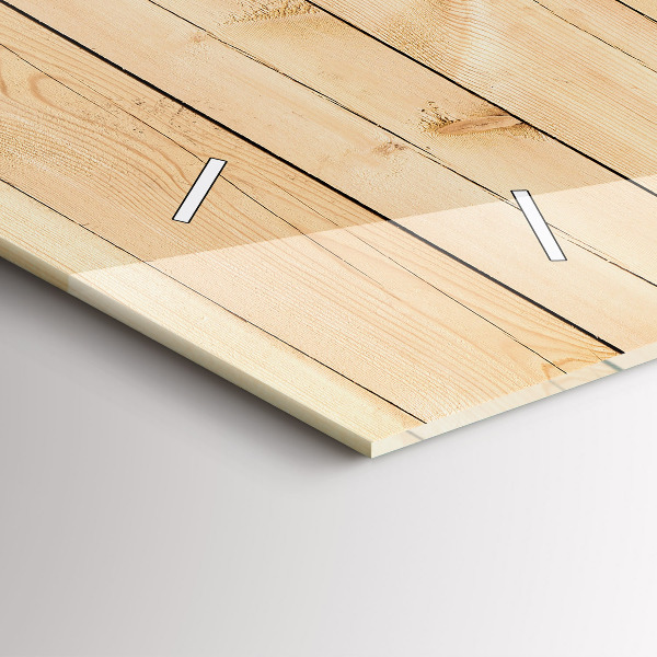 Zegar poziomy Drewniane deski