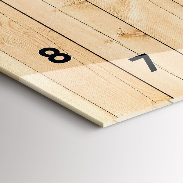 Zegar poziomy Drewniane deski