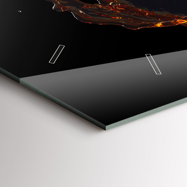 Zegar poziomy Rozlany napój