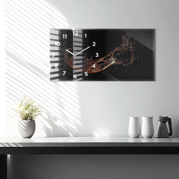 Zegar poziomy Rozlany napój