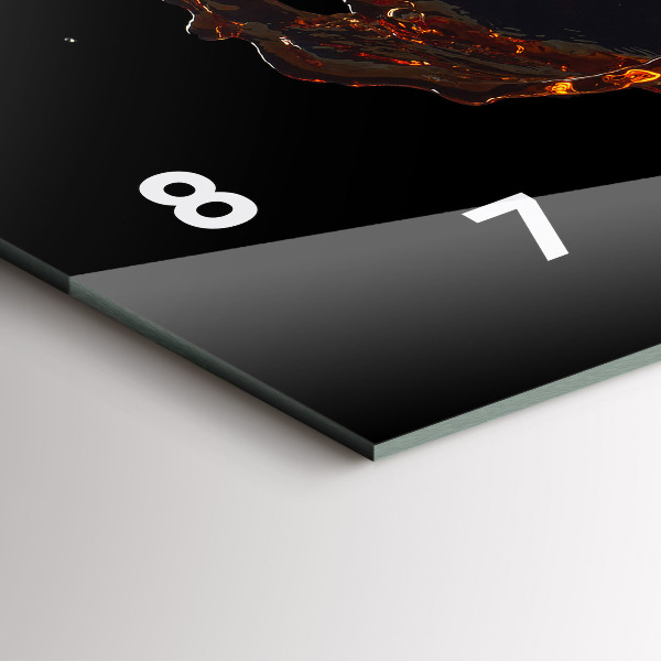 Zegar poziomy Rozlany napój