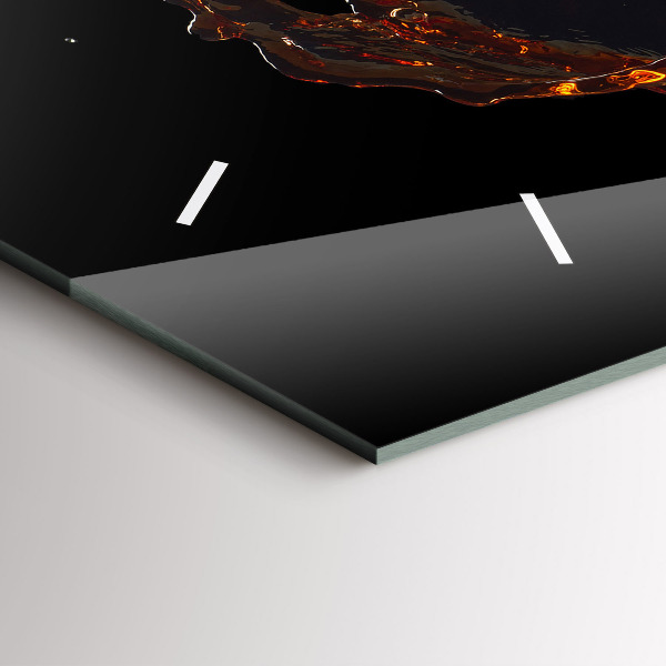 Zegar poziomy Rozlany napój