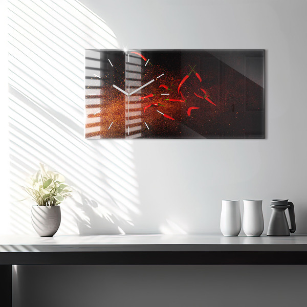 Zegar poziomy Papryczki chili