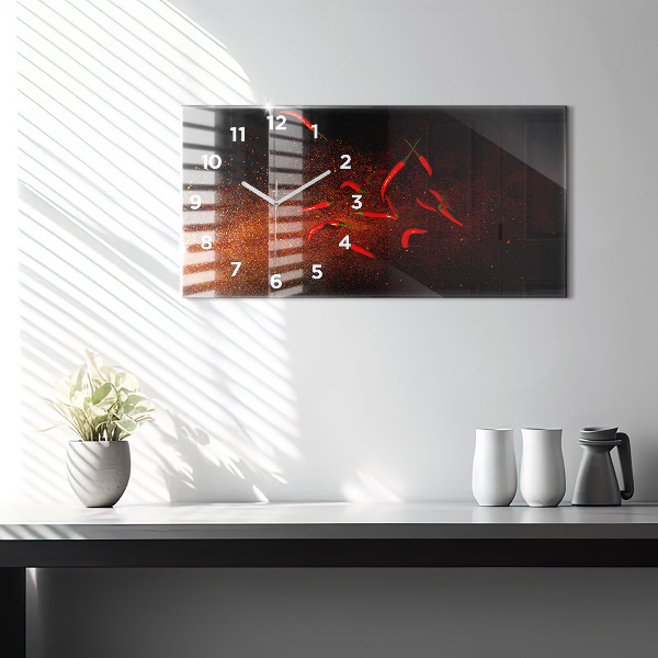 Zegar poziomy Papryczki chili