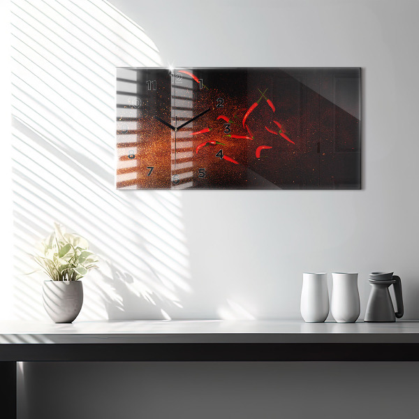 Zegar poziomy Papryczki chili