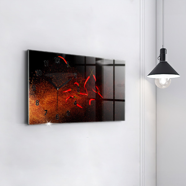 Zegar poziomy Papryczki chili