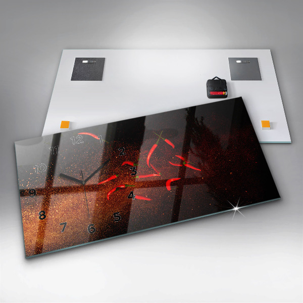 Zegar poziomy Papryczki chili