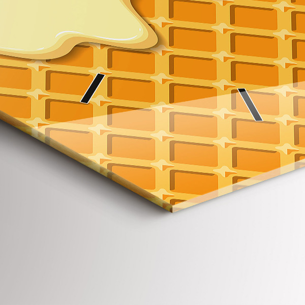 Zegar poziomy Wafelek i lody