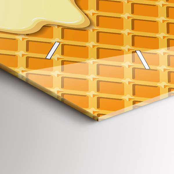 Zegar poziomy Wafelek i lody