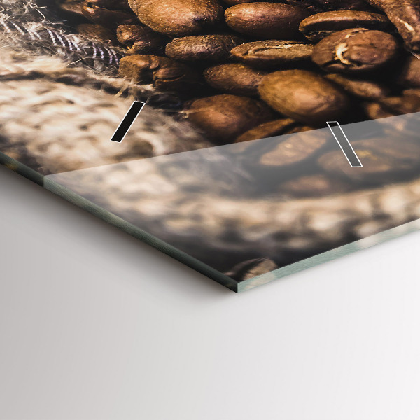 Zegar poziomy Worki kawy