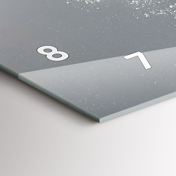 Zegar poziomy Cytrusy w wodzie