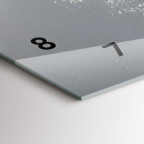 Zegar poziomy Cytrusy w wodzie