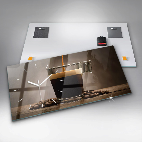 Zegar poziomy Kubek kawy