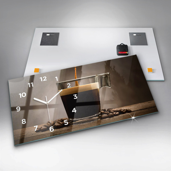 Zegar poziomy Kubek kawy