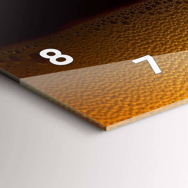 Zegar poziomy Sok pomarańczowy