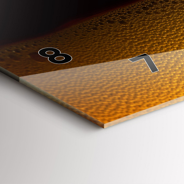 Zegar poziomy Sok pomarańczowy