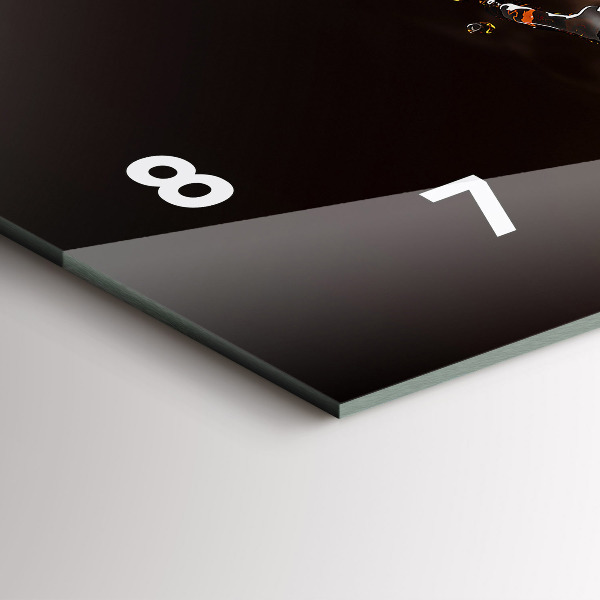 Zegar poziomy Gorąca kawa