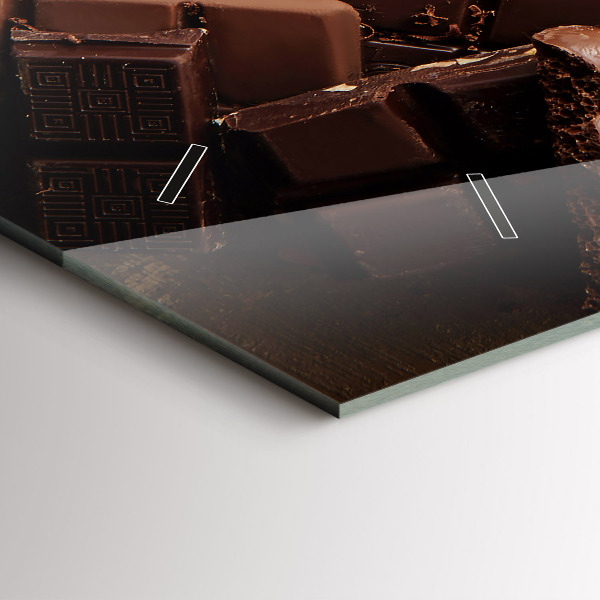 Zegar poziomy Tabliczki czekolady