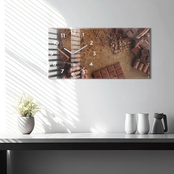 Zegar poziomy Tabliczki czekolady