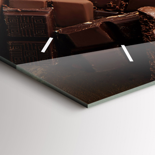 Zegar poziomy Tabliczki czekolady