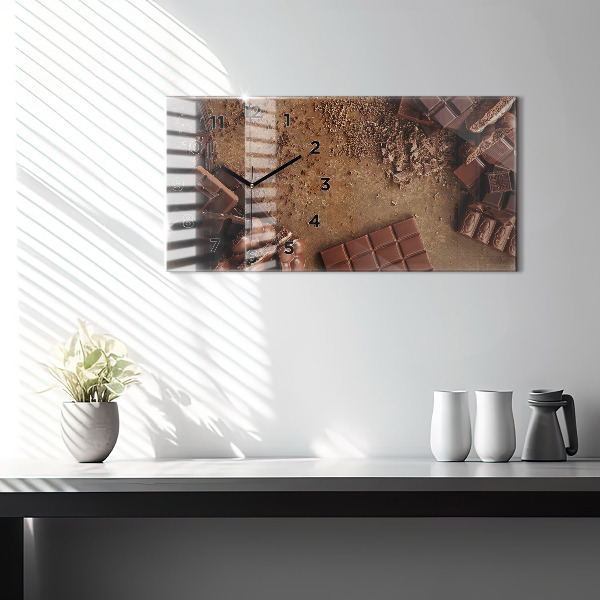 Zegar poziomy Tabliczki czekolady