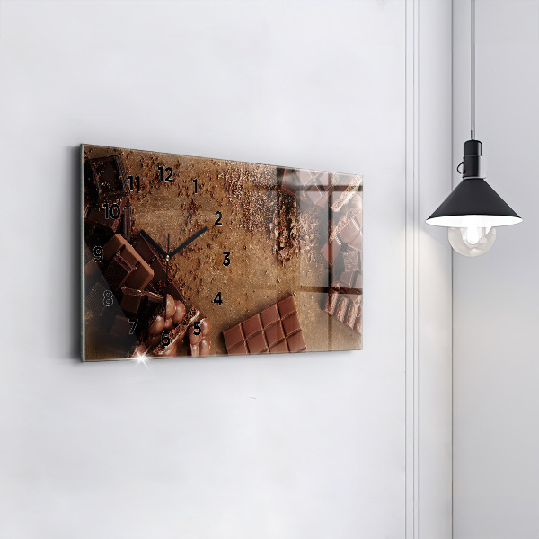 Zegar poziomy Tabliczki czekolady
