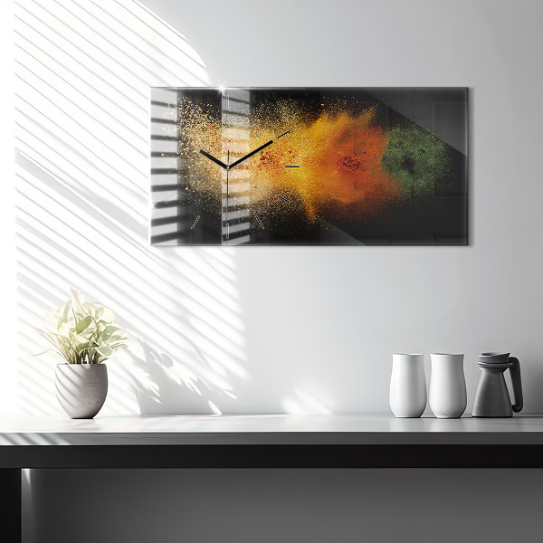 Zegar poziomy Rozsypane przyprawy