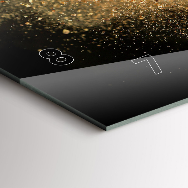 Zegar poziomy Rozsypane przyprawy