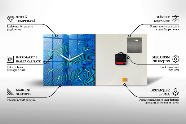 Zegar poziomy Abstrakcja z przypraw
