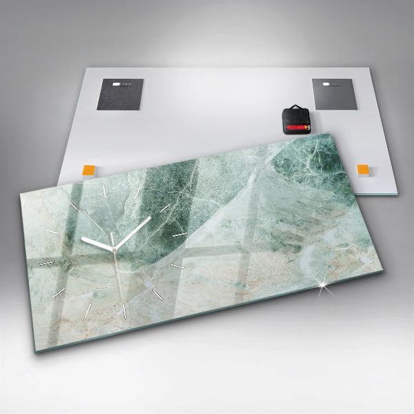 Zegar ścienny poziomy Marmur Kamień Tekstura