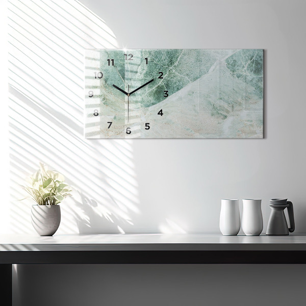 Zegar ścienny poziomy Marmur Kamień Tekstura