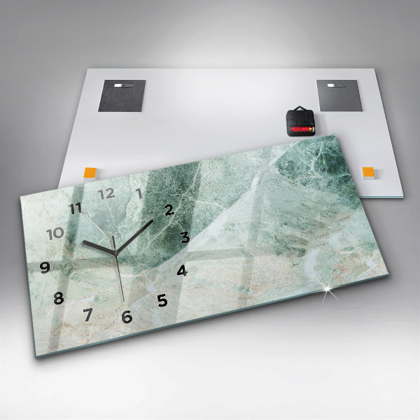 Zegar ścienny poziomy Marmur Kamień Tekstura