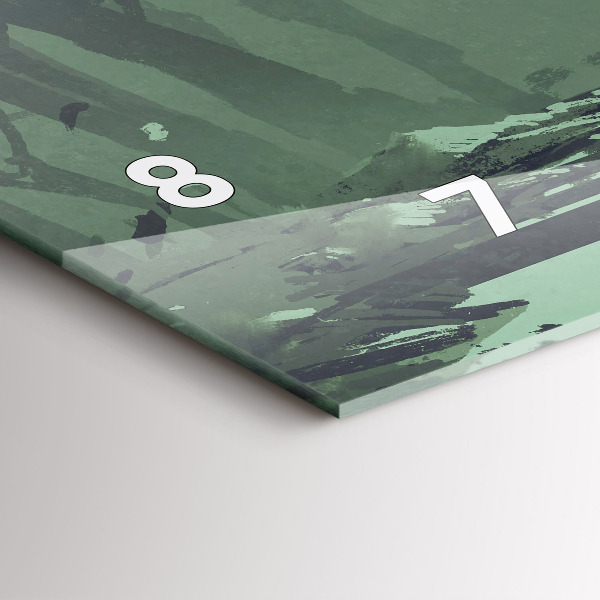 Zegar szklany poziomy Samuraj w lesie