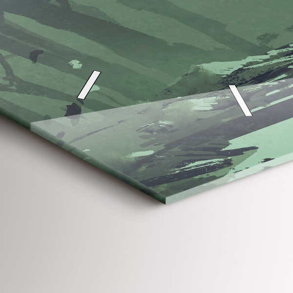 Zegar szklany poziomy Samuraj w lesie