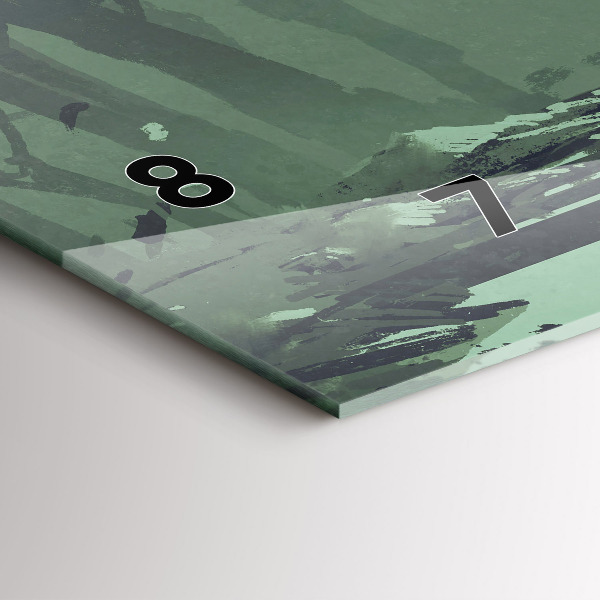 Zegar szklany poziomy Samuraj w lesie